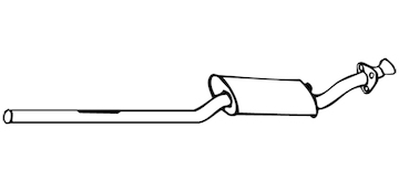 Střední tlumič výfuku WALKER 13962