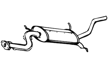 Zadní tlumič výfuku WALKER 14075