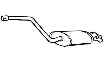 Zadní tlumič výfuku WALKER 14104