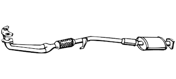 Predni tlumic vyfuku WALKER 14136