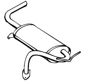 Zadní tlumič výfuku WALKER 14138