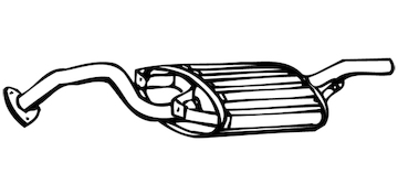 Zadní tlumič výfuku WALKER 14147