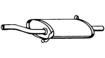 Zadní tlumič výfuku WALKER 14162