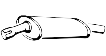 Střední tlumič výfuku WALKER 14225