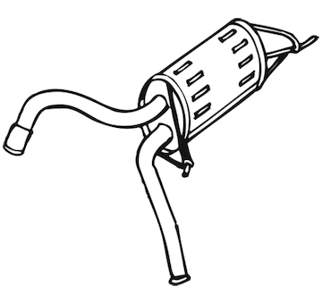 Zadní tlumič výfuku WALKER 14469