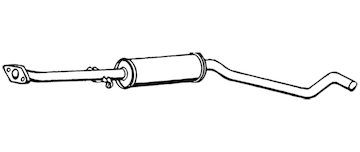 Střední tlumič výfuku WALKER 14530