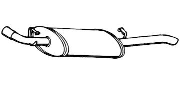 Zadní tlumič výfuku WALKER 14532