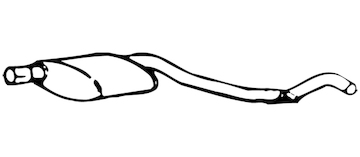 Střední tlumič výfuku WALKER 14555