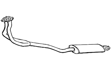 Střední tlumič výfuku WALKER 14569