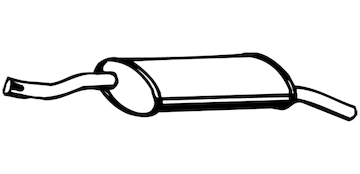 Zadní tlumič výfuku WALKER 14580