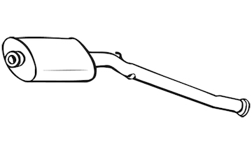 Střední tlumič výfuku WALKER 14640