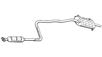 Zadní tlumič výfuku WALKER 14780