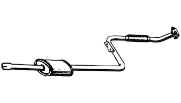 Predni tlumic vyfuku WALKER 14831