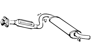 Predni tlumic vyfuku WALKER 14876