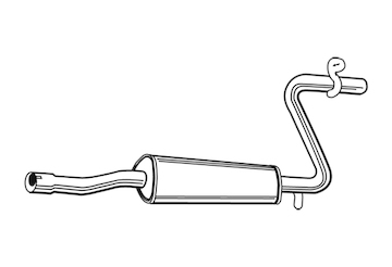 Střední tlumič výfuku WALKER 14937