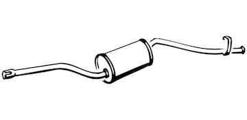 Zadní tlumič výfuku WALKER 14956