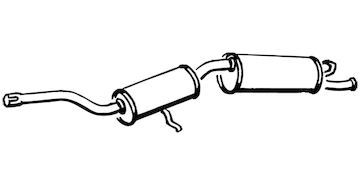 Zadní tlumič výfuku WALKER 14966