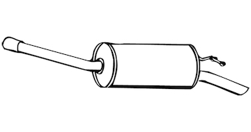 Zadní tlumič výfuku WALKER 14982