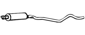 Střední tlumič výfuku WALKER 15015