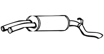 Zadní tlumič výfuku WALKER 15022