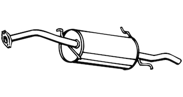 Zadní tlumič výfuku WALKER 15040