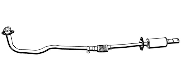 Střední tlumič výfuku WALKER 15056