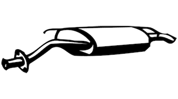 Zadní tlumič výfuku WALKER 15125