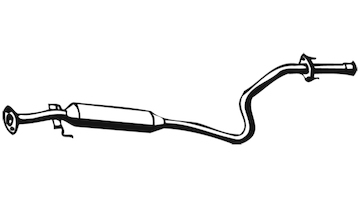 Střední tlumič výfuku WALKER 15127