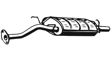 Zadní tlumič výfuku WALKER 15134