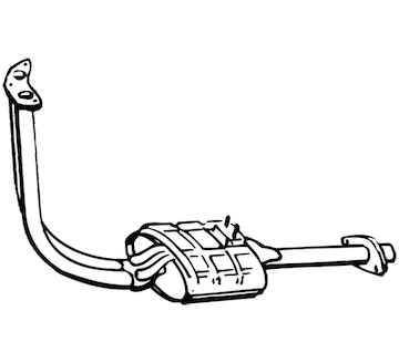 Predni tlumic vyfuku WALKER 15177