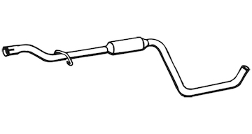 Střední tlumič výfuku WALKER 15191