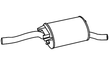 Zadní tlumič výfuku WALKER 15316