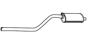 Střední tlumič výfuku WALKER 15405