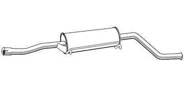 Střední tlumič výfuku WALKER 15412