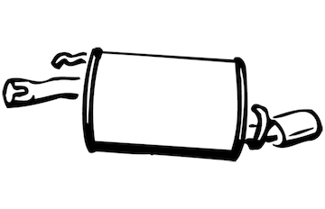 Zadní tlumič výfuku WALKER 15470