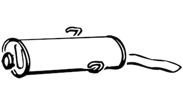 Zadní tlumič výfuku WALKER 15491