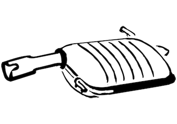 Zadní tlumič výfuku WALKER 15514