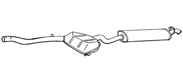 Zadní tlumič výfuku WALKER 15565