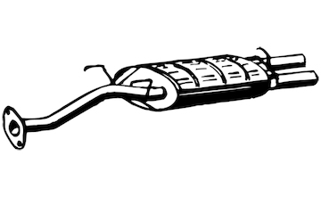 Zadní tlumič výfuku WALKER 15662