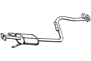 Střední tlumič výfuku WALKER 15689