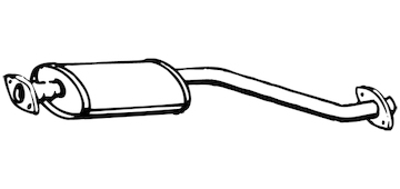 Střední tlumič výfuku WALKER 15695