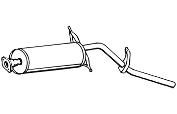 Zadní tlumič výfuku WALKER 15696