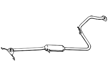 Střední tlumič výfuku WALKER 15749