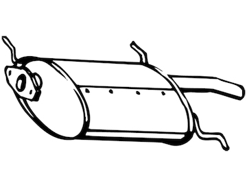 Zadní tlumič výfuku WALKER 15750