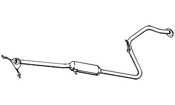 Střední tlumič výfuku WALKER 15752
