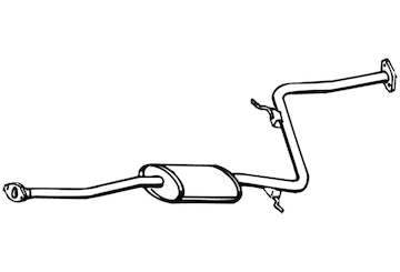 Střední tlumič výfuku WALKER 15771