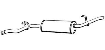 Zadní tlumič výfuku WALKER 15923