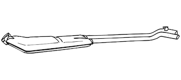 Střední tlumič výfuku WALKER 16012