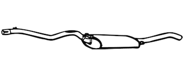 Zadní tlumič výfuku WALKER 16049