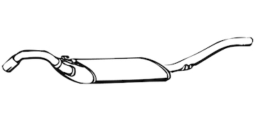 Zadní tlumič výfuku WALKER 16062